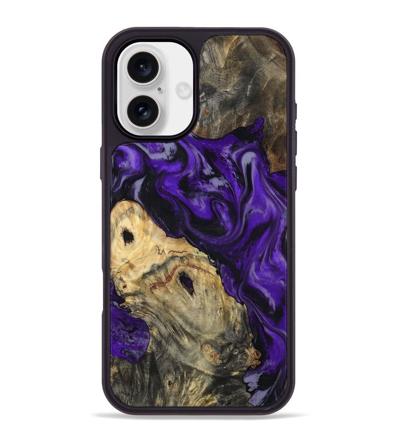 iPhone 16 Plus Wood Phone Case - Tammie (Purple, 801451)