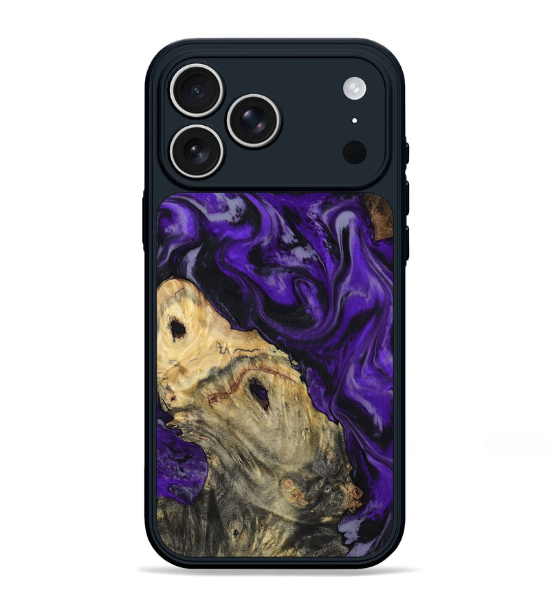 iPhone 17 Pro Max Wood Phone Case - Tammie (Purple, 801451)