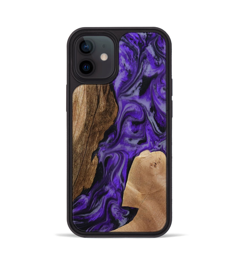 iPhone 12 Wood Phone Case - Rupert (Purple, 801453)