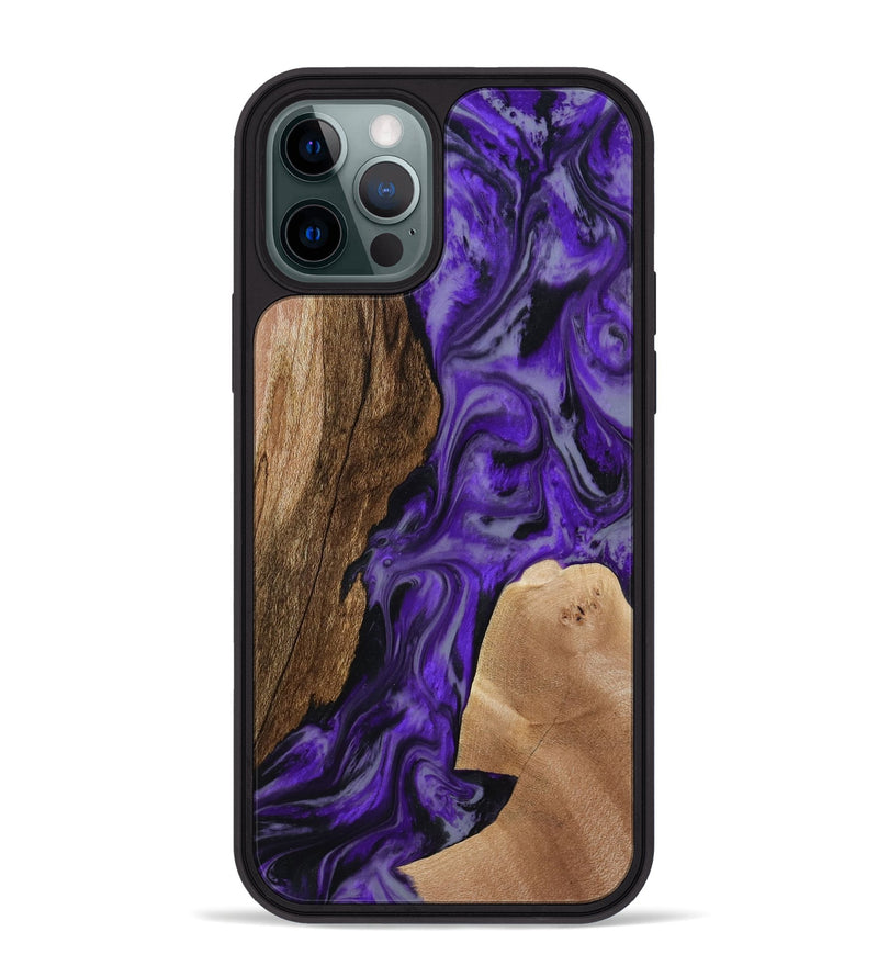 iPhone 12 Pro Max Wood Phone Case - Rupert (Purple, 801453)