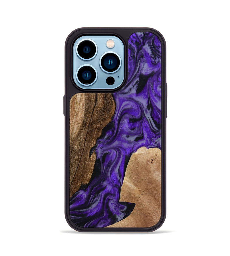 iPhone 14 Pro Wood Phone Case - Rupert (Purple, 801453)