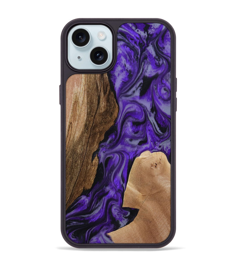 iPhone 15 Plus Wood Phone Case - Rupert (Purple, 801453)