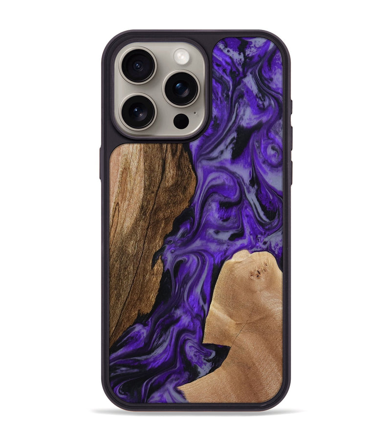 iPhone 15 Pro Max Wood Phone Case - Rupert (Purple, 801453)
