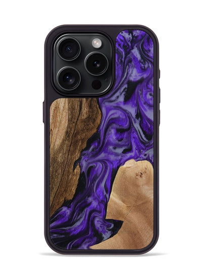 iPhone 15 Pro Wood Phone Case - Rupert (Purple, 801453)