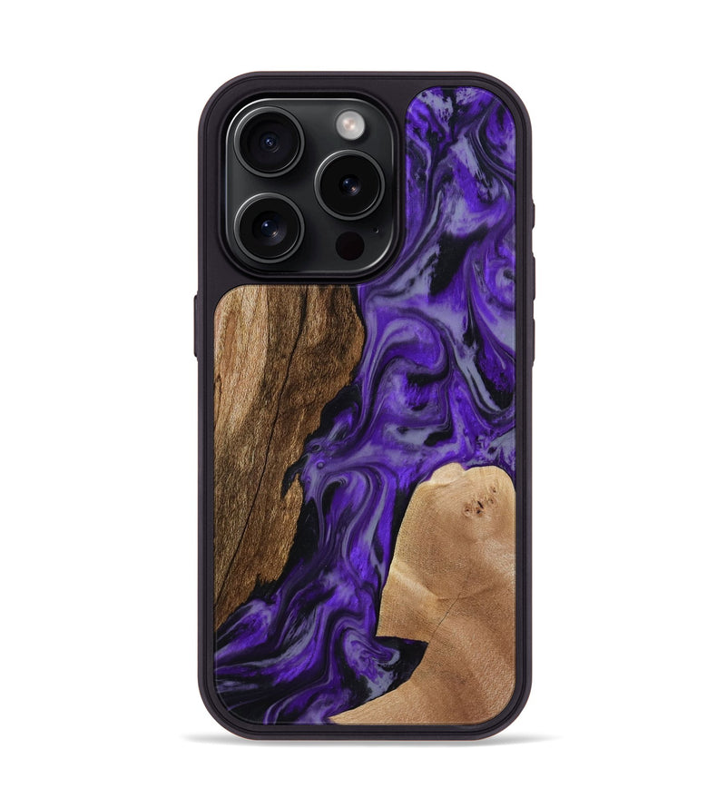 iPhone 15 Pro Wood Phone Case - Rupert (Purple, 801453)