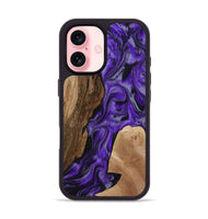 iPhone 16 Wood Phone Case - Rupert (Purple, 801453)