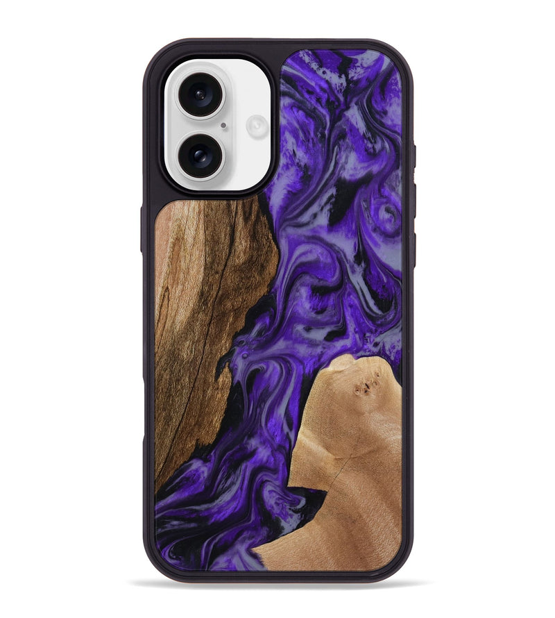 iPhone 16 Plus Wood Phone Case - Rupert (Purple, 801453)