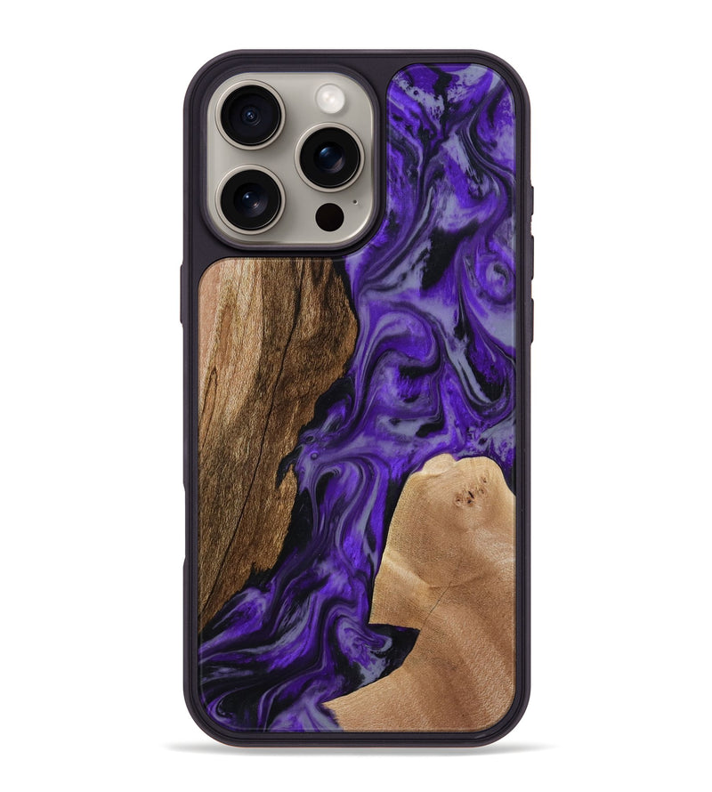 iPhone 16 Pro Max Wood Phone Case - Rupert (Purple, 801453)