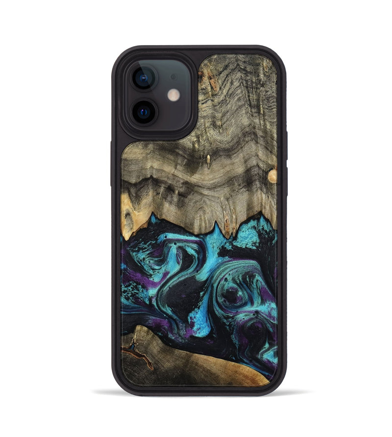 iPhone 12 Wood Phone Case - Deena (Purple, 801454)
