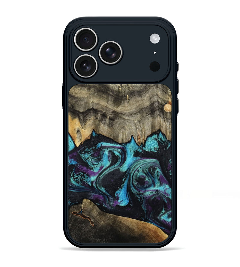 iPhone 17 Pro Max Wood Phone Case - Deena (Purple, 801454)