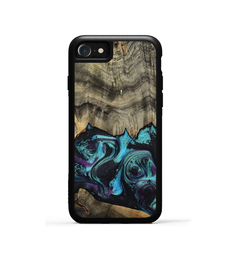 iPhone SE Wood Phone Case - Deena (Purple, 801454)