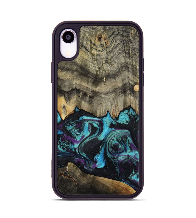 iPhone Xr Wood Phone Case - Deena (Purple, 801454)