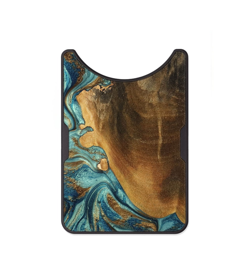 Alloy Wood Wallet - Linwood (Teal & Gold, 801455)
