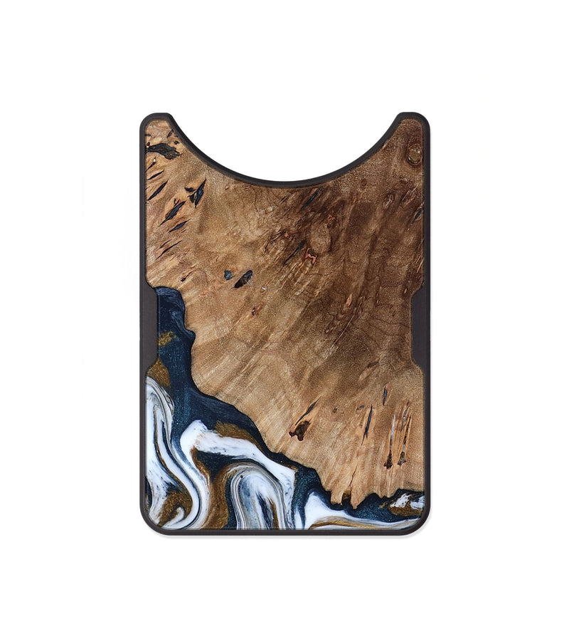 Alloy Wood Wallet - Dash (Teal & Gold, 801457)