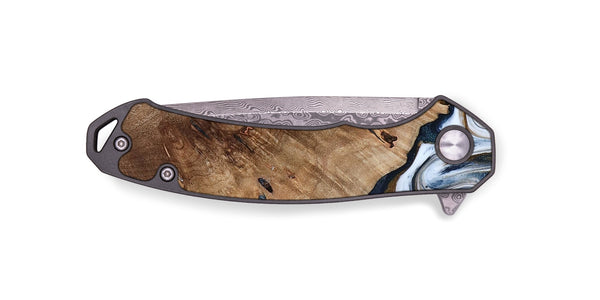 EDC Wood Pocket Knife - Dash (Teal & Gold, 801457)