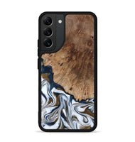 Galaxy S22 Plus Wood Phone Case - Dash (Teal & Gold, 801457)