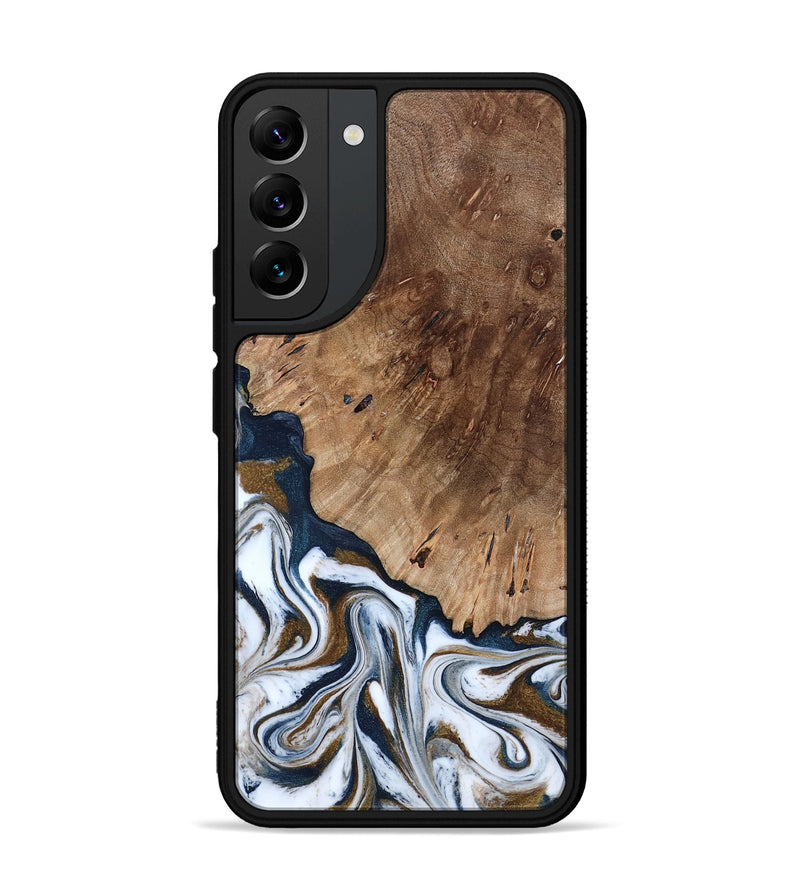 Galaxy S22 Plus Wood Phone Case - Dash (Teal & Gold, 801457)