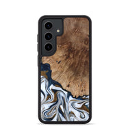 Galaxy S24 Wood Phone Case - Dash (Teal & Gold, 801457)