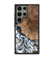 Galaxy S24 Ultra Wood Phone Case - Dash (Teal & Gold, 801457)