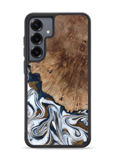 Galaxy S25 Plus Wood Phone Case - Dash (Teal & Gold, 801457)