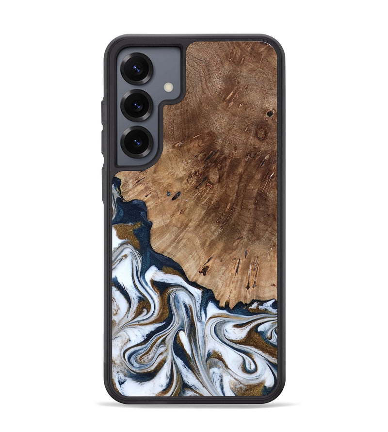 Galaxy S25 Plus Wood Phone Case - Dash (Teal & Gold, 801457)