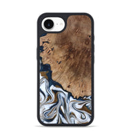 iPhone 16e Wood Phone Case - Dash (Teal & Gold, 801457)