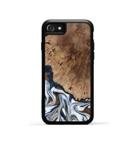 iPhone SE Wood Phone Case - Dash (Teal & Gold, 801457)