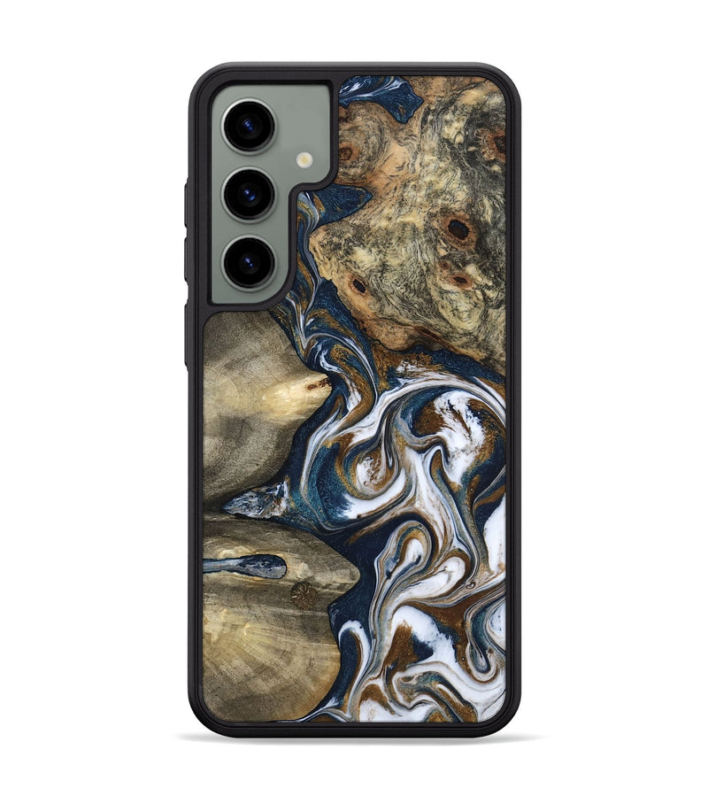 Galaxy S24 Plus Wood Phone Case - Petra (Teal & Gold, 801462)