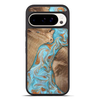 Pixel 10 Pro XL Wood Phone Case - Jody (Teal & Gold, 801464)