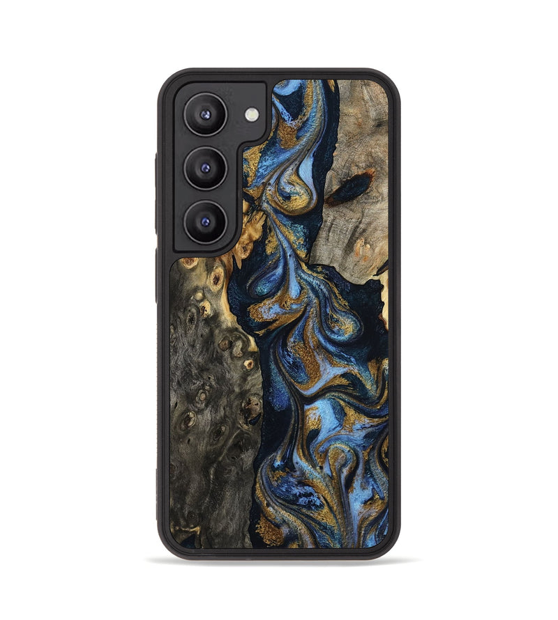 Galaxy S23 Wood Phone Case - Jarrod (Teal & Gold, 801465)
