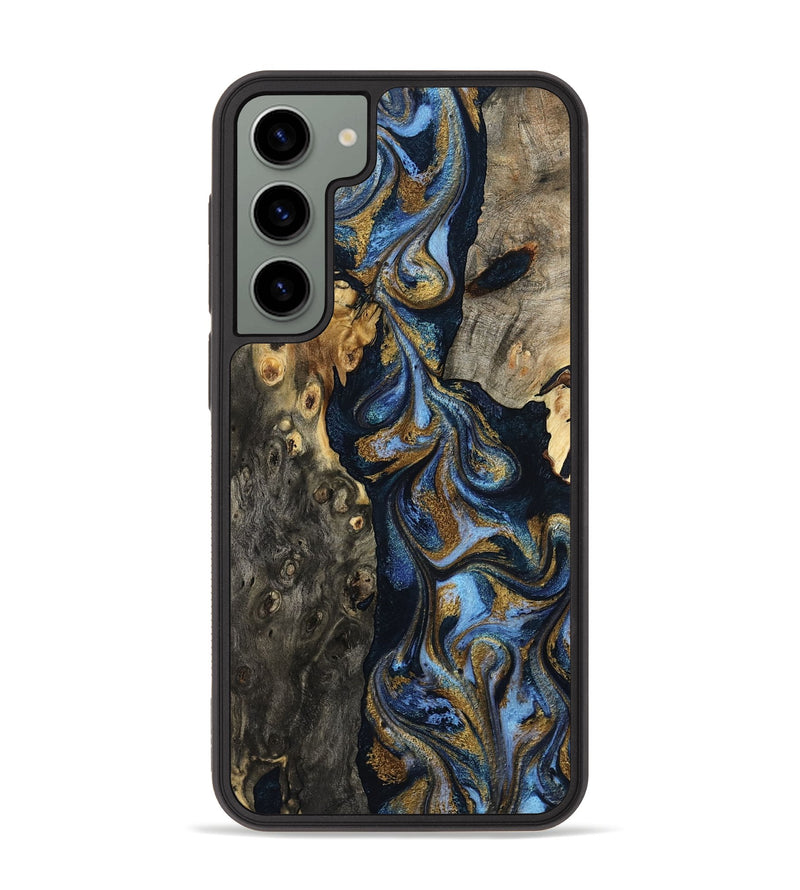 Galaxy S23 Plus Wood Phone Case - Jarrod (Teal & Gold, 801465)