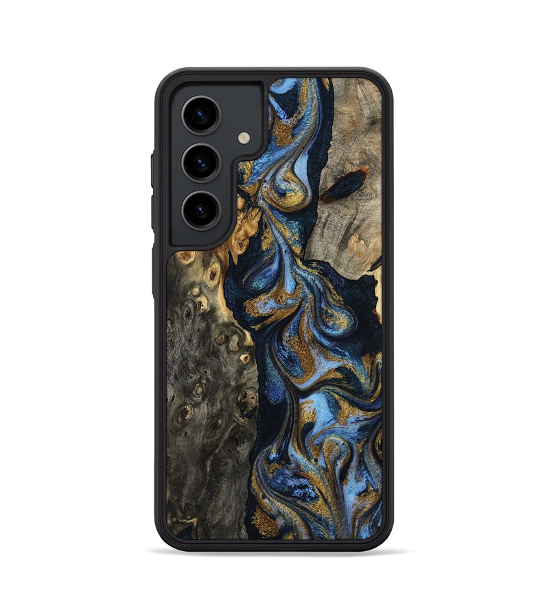 Galaxy S24 Wood Phone Case - Jarrod (Teal & Gold, 801465)
