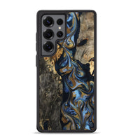 Galaxy S25 Ultra Wood Phone Case - Jarrod (Teal & Gold, 801465)
