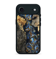 iPhone 17 Air Wood Phone Case - Jarrod (Teal & Gold, 801465)
