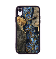 iPhone Xr Wood Phone Case - Jarrod (Teal & Gold, 801465)