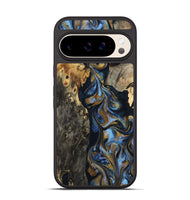 Pixel 10 Wood Phone Case - Jarrod (Teal & Gold, 801465)
