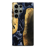 Galaxy S24 Ultra Wood Live Edge Phone Case - Velda (Black & White, 801467)