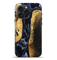 iPhone 16 Pro Max Wood Live Edge Phone Case - Velda (Black & White, 801467)