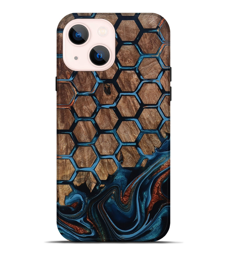 iPhone 14 Plus Wood Live Edge Phone Case - Zina (Pattern, 801468)
