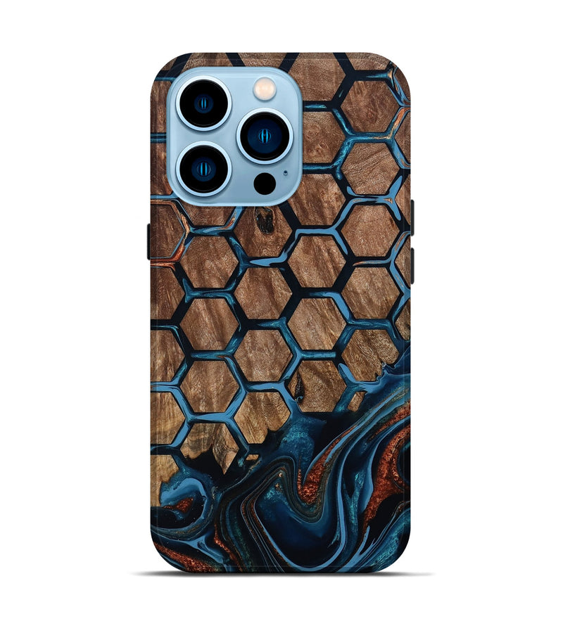 iPhone 14 Pro Wood Live Edge Phone Case - Zina (Pattern, 801468)
