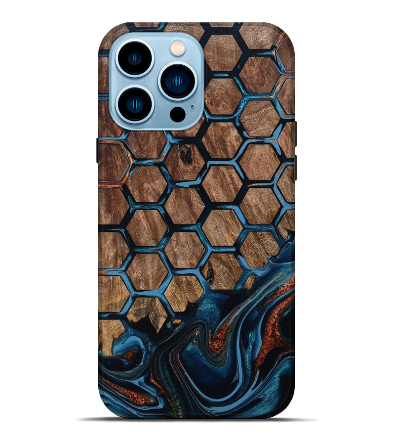 iPhone 14 Pro Max Wood Live Edge Phone Case - Zina (Pattern, 801468)