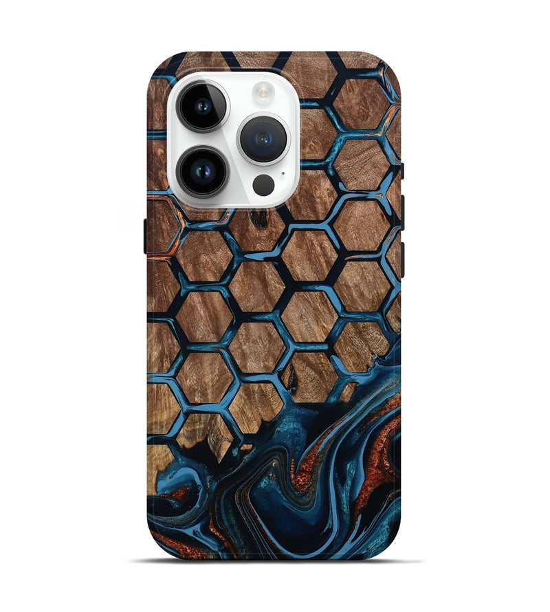 iPhone 15 Pro Wood Live Edge Phone Case - Zina (Pattern, 801468)