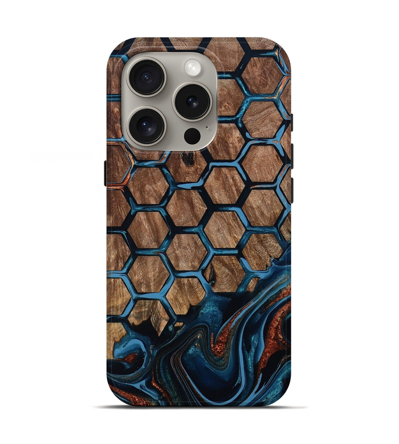 iPhone 16 Pro Wood Live Edge Phone Case - Zina (Pattern, 801468)