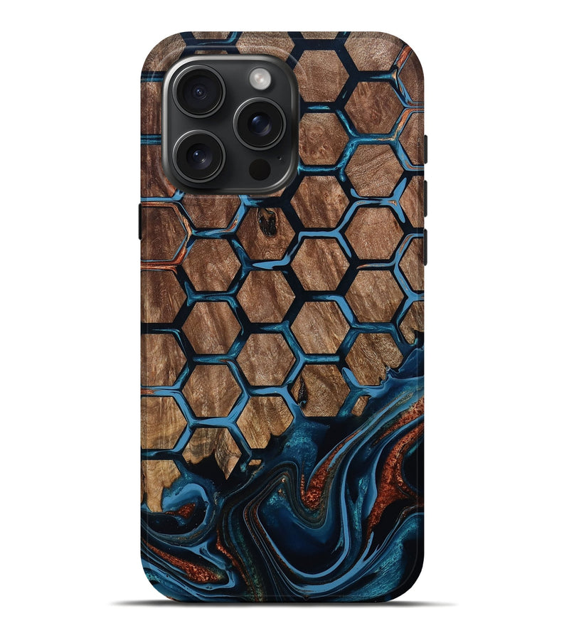 iPhone 16 Pro Max Wood Live Edge Phone Case - Zina (Pattern, 801468)
