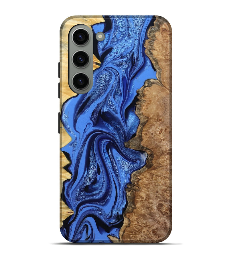 Galaxy S23 Plus Wood Live Edge Phone Case - Arnold (Blue, 801470)