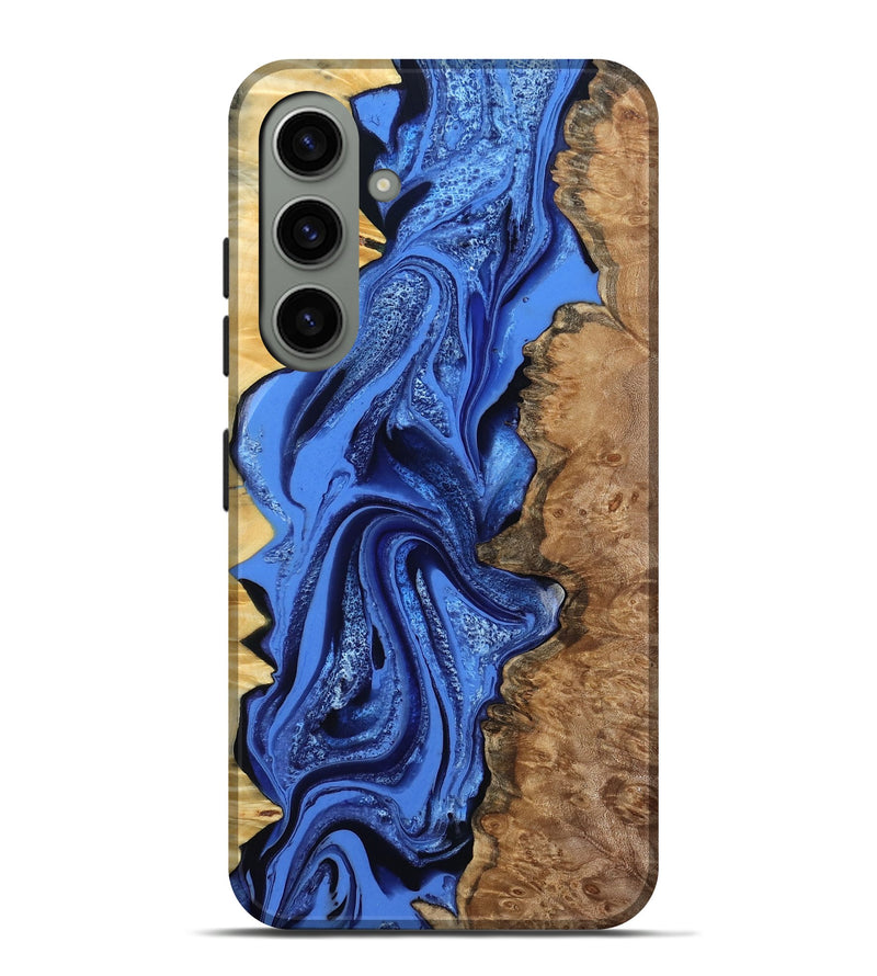 Galaxy S24 Plus Wood Live Edge Phone Case - Arnold (Blue, 801470)