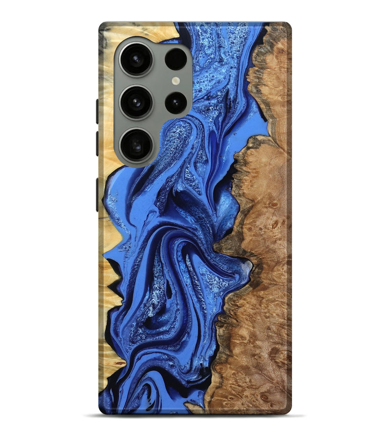 Galaxy S24 Ultra Wood Live Edge Phone Case - Arnold (Blue, 801470)