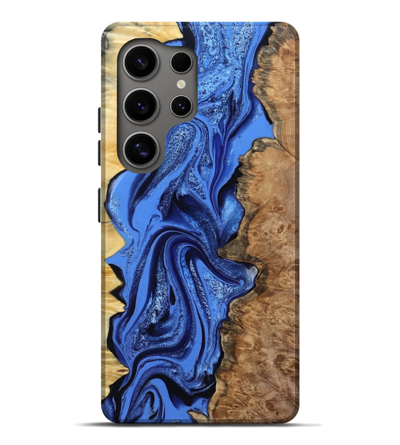 Galaxy S25 Ultra Wood Live Edge Phone Case - Arnold (Blue, 801470)