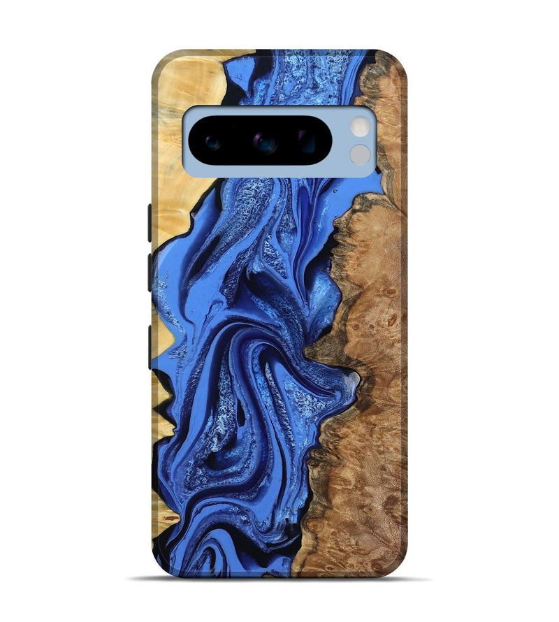 Pixel 8 Pro Wood Live Edge Phone Case - Arnold (Blue, 801470)