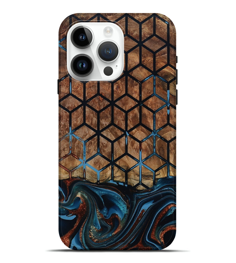 iPhone 15 Pro Max Wood Live Edge Phone Case - Zelda (Pattern, 801471)